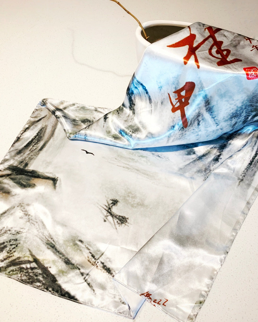 Guilin Chinese painting scarf