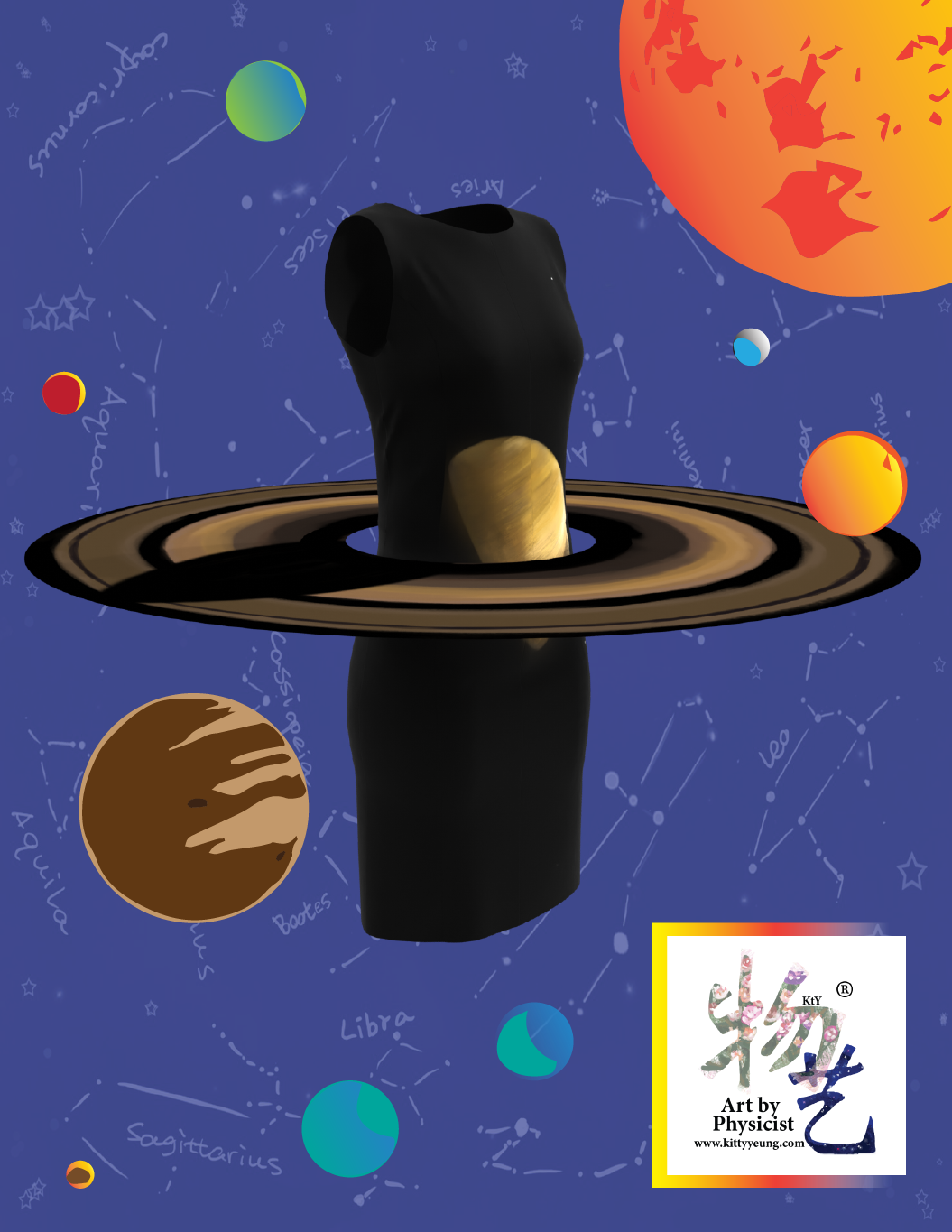 Saturn dress DIY fabric patterns