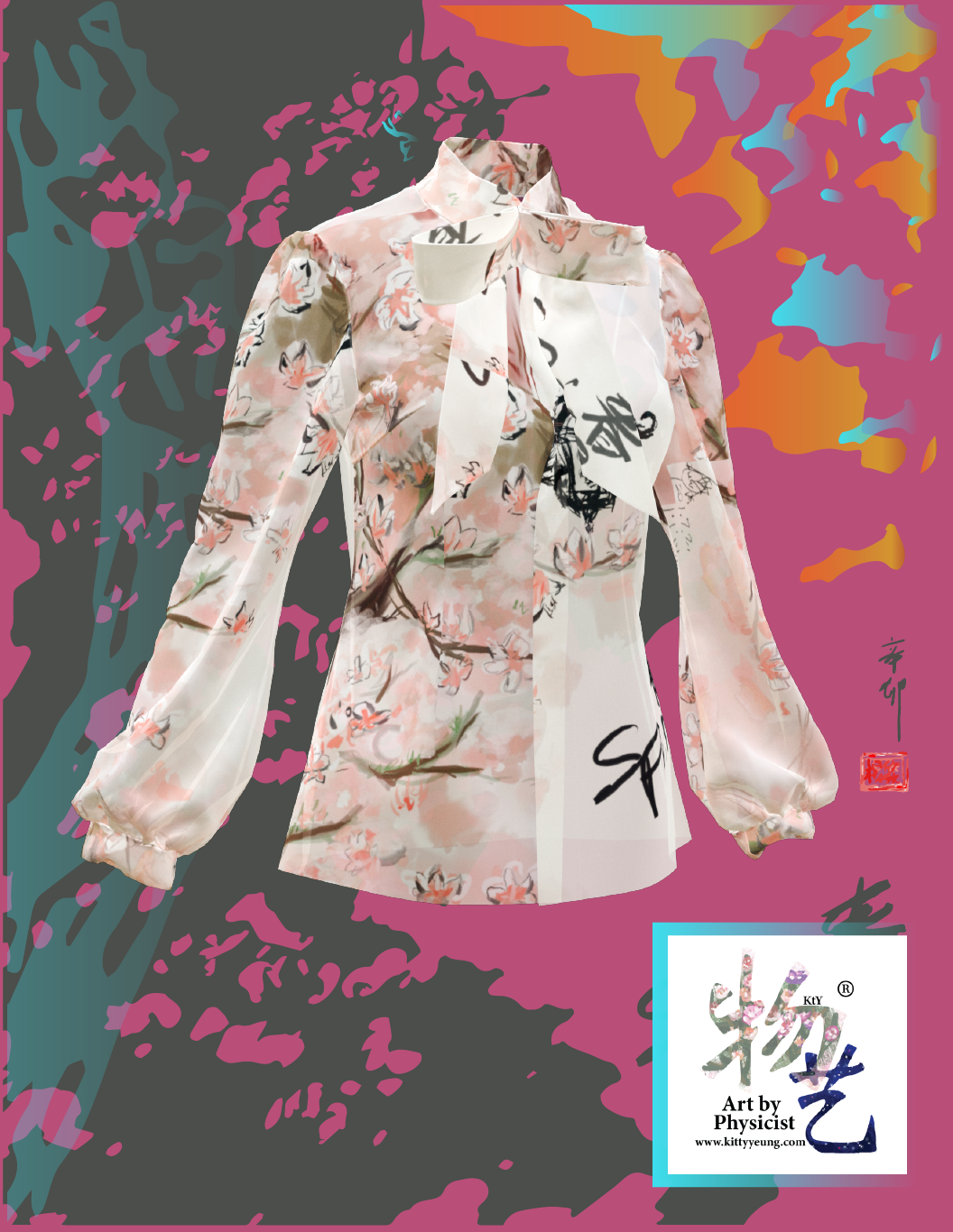 Harvard Spring bow blouse
