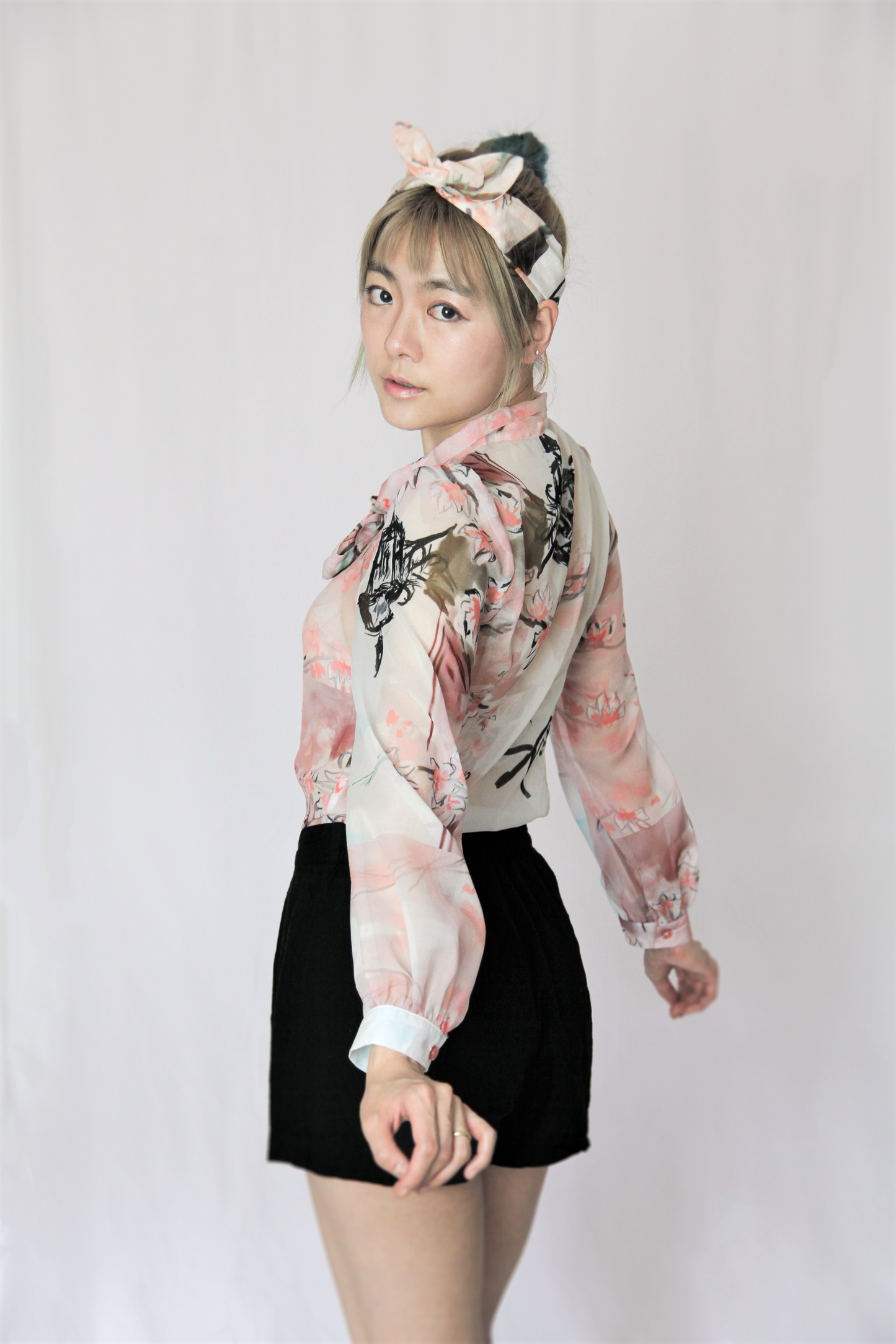 Harvard Spring bow blouse