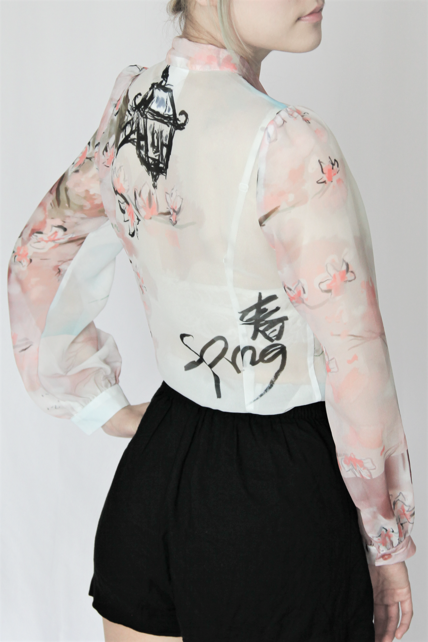 Harvard Spring bow blouse
