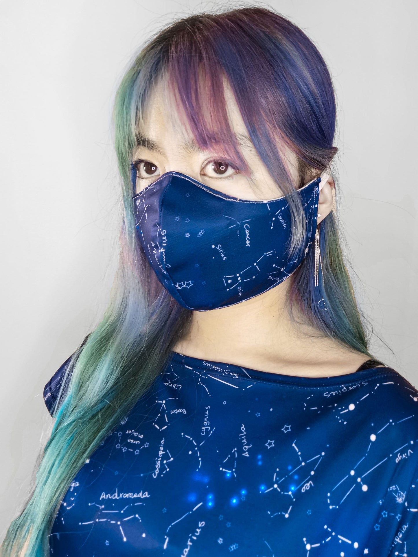 Starry Night mask cover with optional LEDs