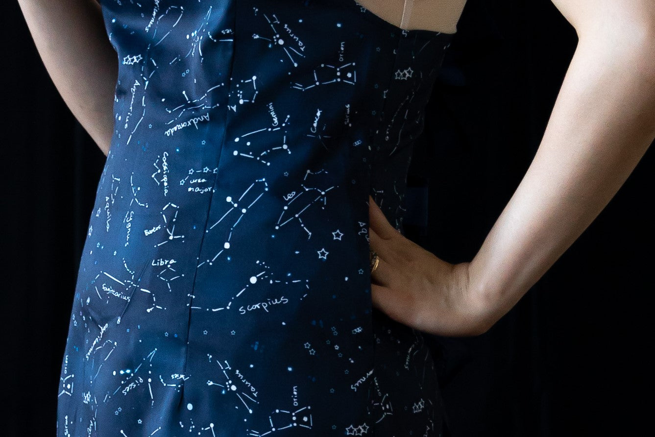 Starry Night dress with fairy lights