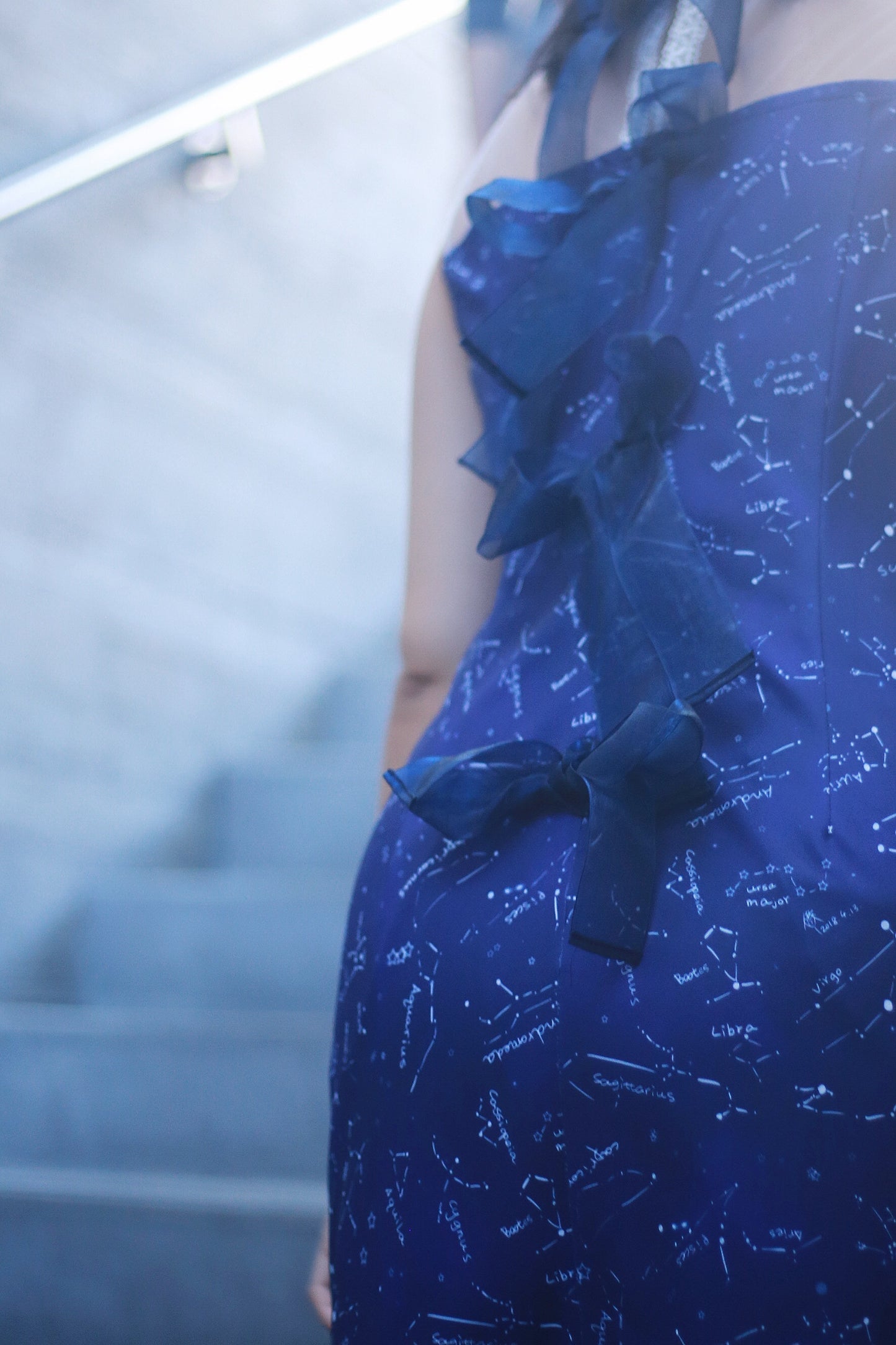 Starry Night dress with fairy lights