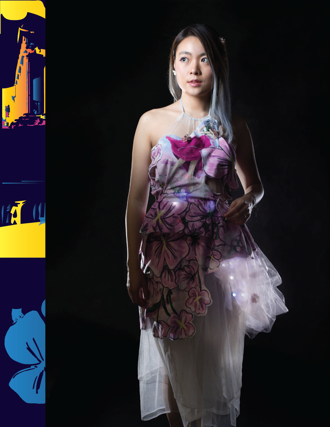 Flowers Heart-Rate Monitoring dress (fabrics and tutorials)