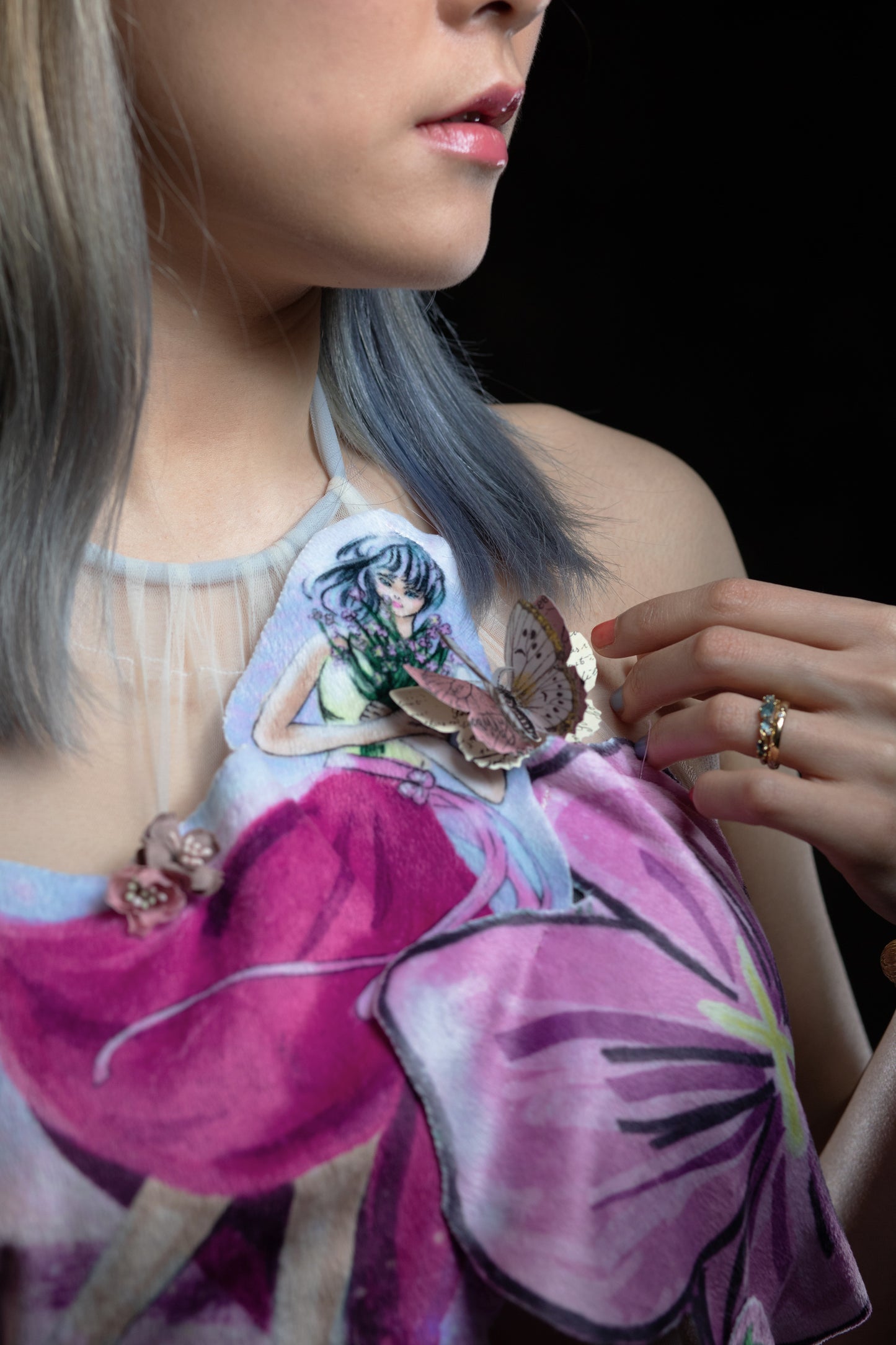 Flowers Heart-Rate Monitoring dress (fabrics and tutorials)