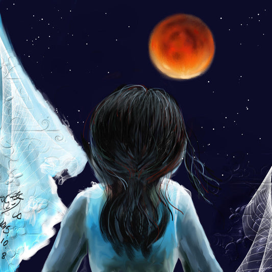 Childhood Lunar Eclipse painting